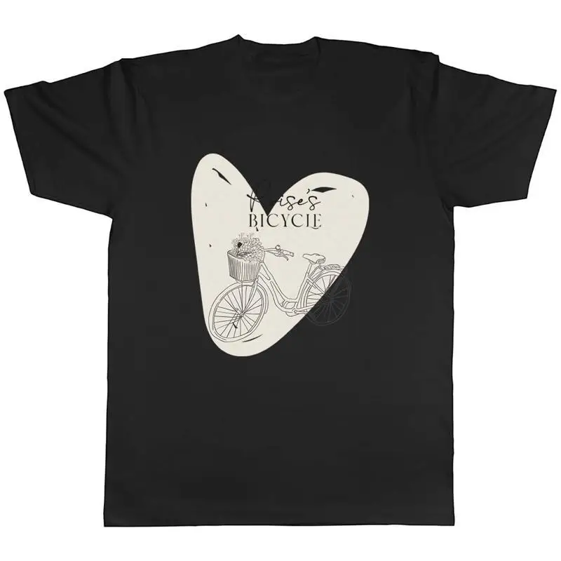 Personalised Bicylce Drawn Stlye Bike Mens Unisex TShirt Tee Gift