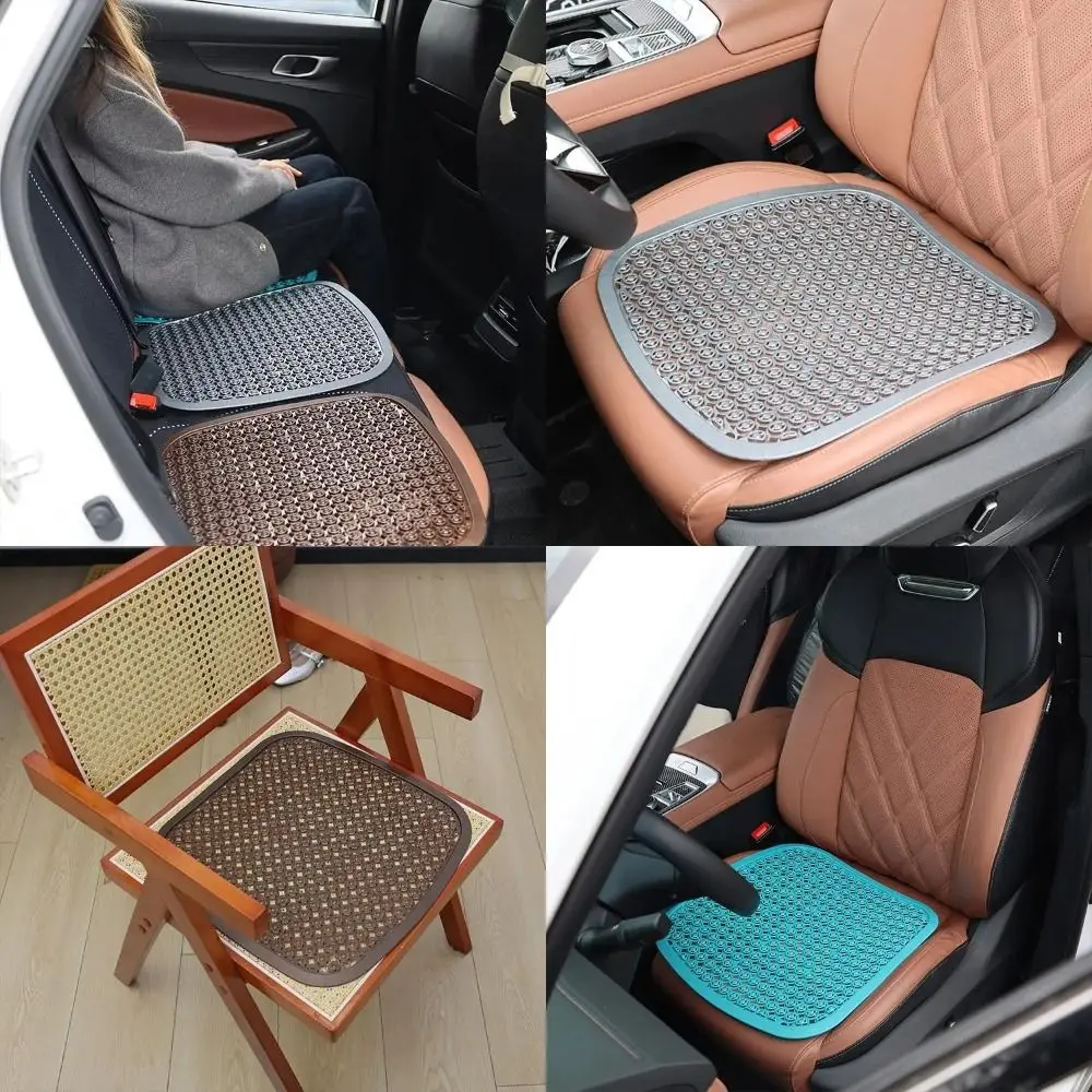 PE Car Honeycomb Seat Cushions Non-Slip Cool Four Seasons Cushion Honeycomb Design Breathable Interior Seat Pad Summer