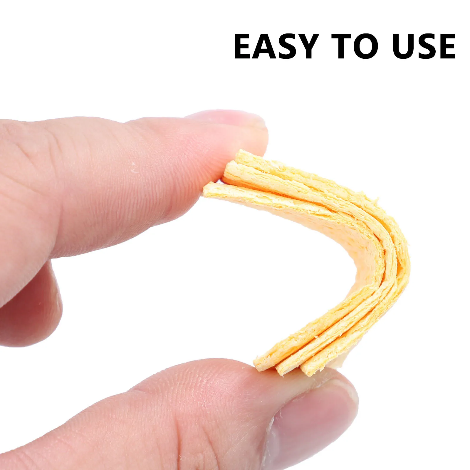 

30 Pcs Cleaning Cotton Durable High Temperature Resistance Soldering Iron Cleaning Sponge Welding Clean Tool Solder Tip Pad