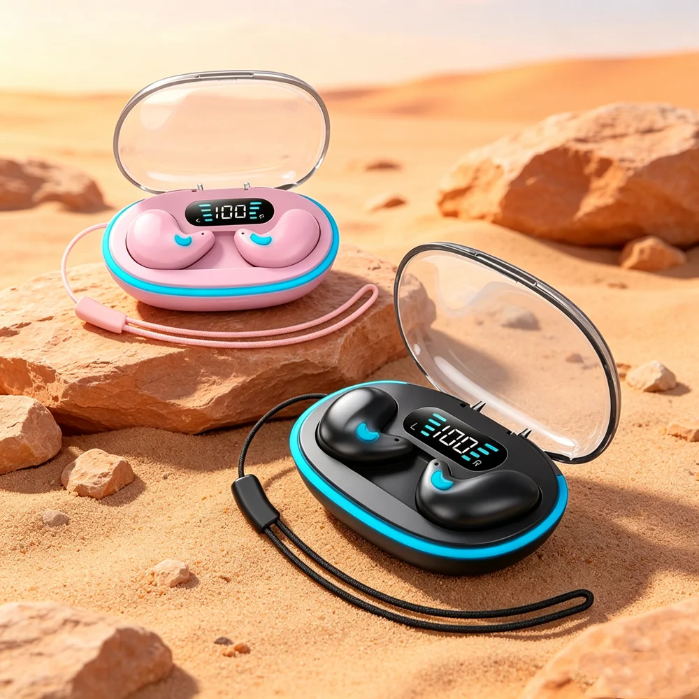 TWS Fone Bluetooth Headphones Wireless Earphones Earbuds Lightweight Bluetooth Earphones Reduce Neck and Shoulder Fatigue