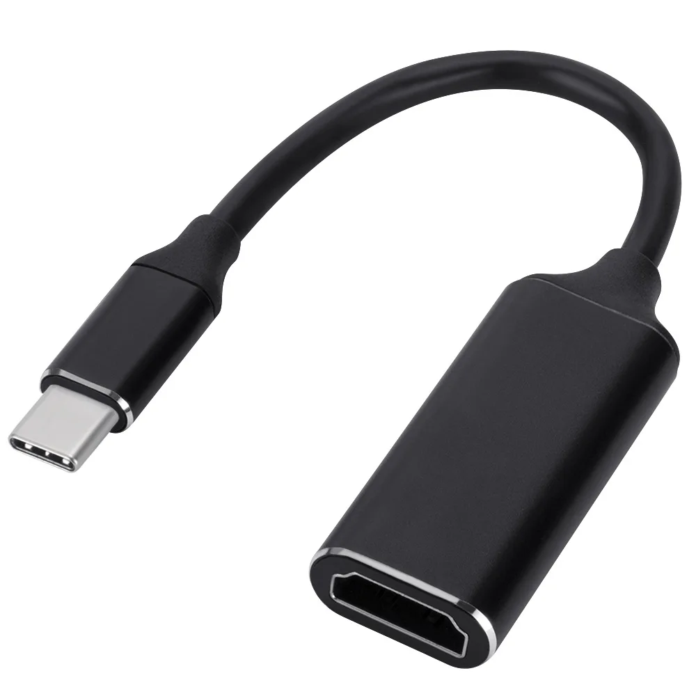 USB C to HDMI-compatible Adapter 4K Cable for MacBook Samsung Galaxy S10 Huawei Mate P20 Pro Type-C HDMI-compatible Adapter