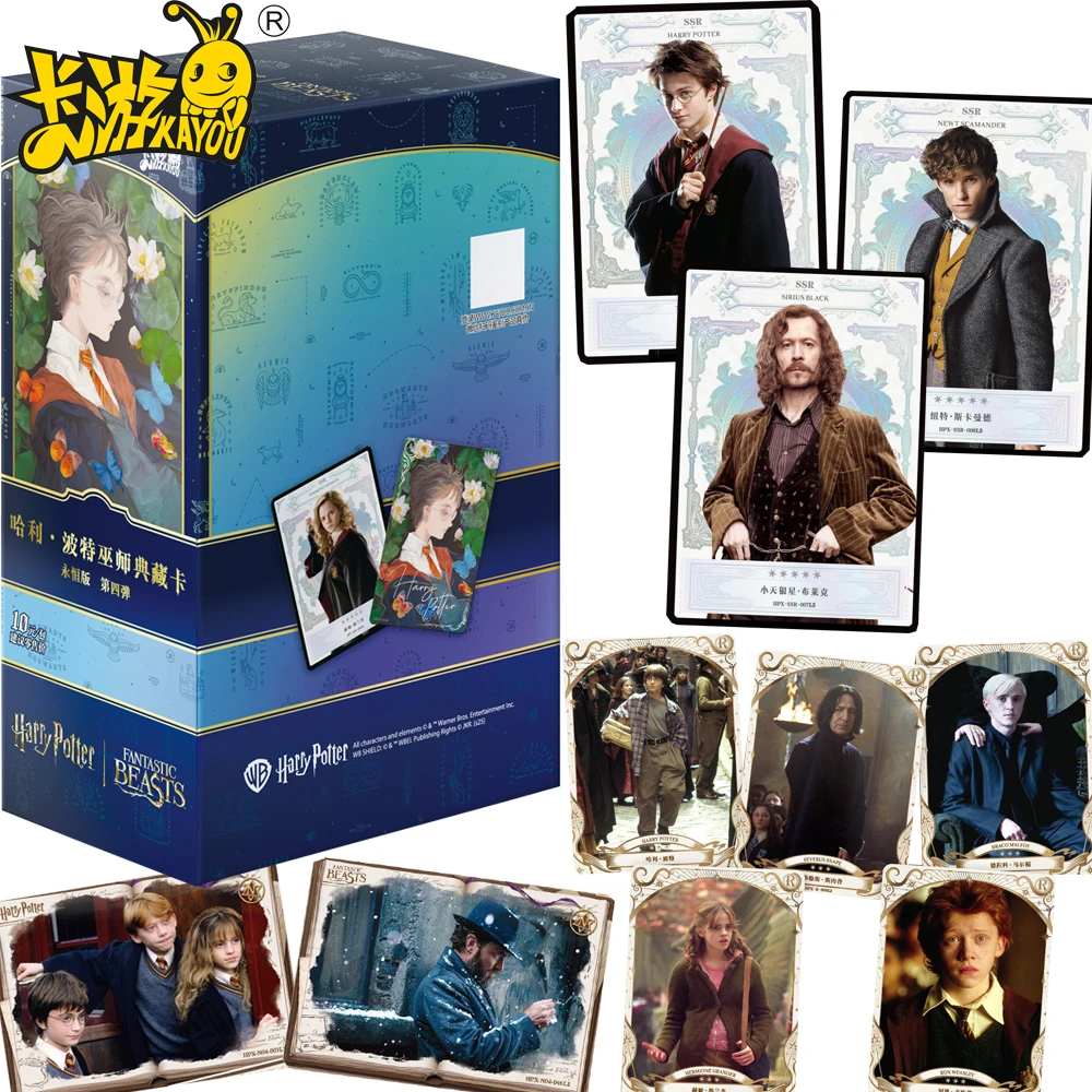 

New Genuine KAYOU Harry Potter Collection Cards Hermione Granger Ron Weasley Characters Basic Portrait Cards Movie Lovers Gifts