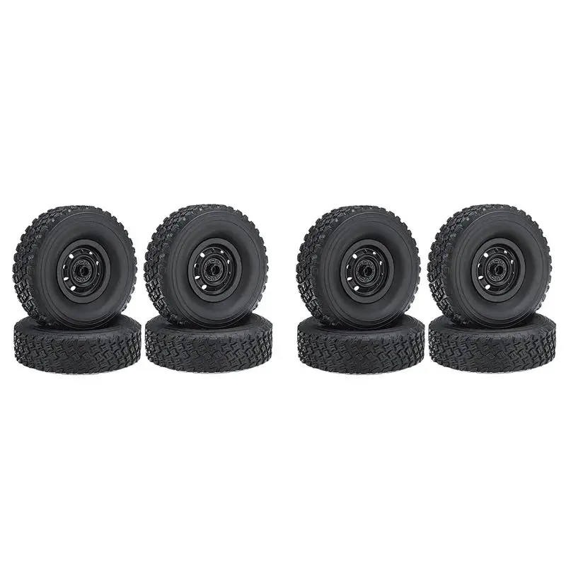AS96-8Pcs 67Mm Tire Wheel Tyre For WPL C14 C24 C34 C44 C24-1 FJ40 1/16 RC Car Upgrade Parts Spare Accessories