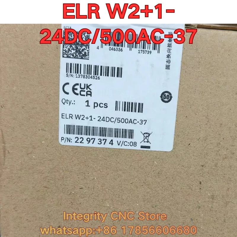 

New ELR W2+1-24DC/500AC-37 PLC module 2297374