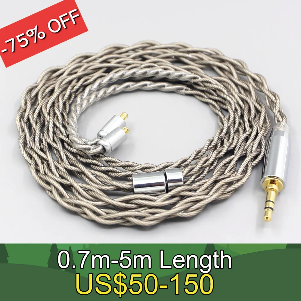 

99% Pure Silver + Graphene Silver Plated Litz Shield Earphone Cable For ATH-CKR100 CKR90 CKS1100 CKR100IS CKS1100IS LN007918