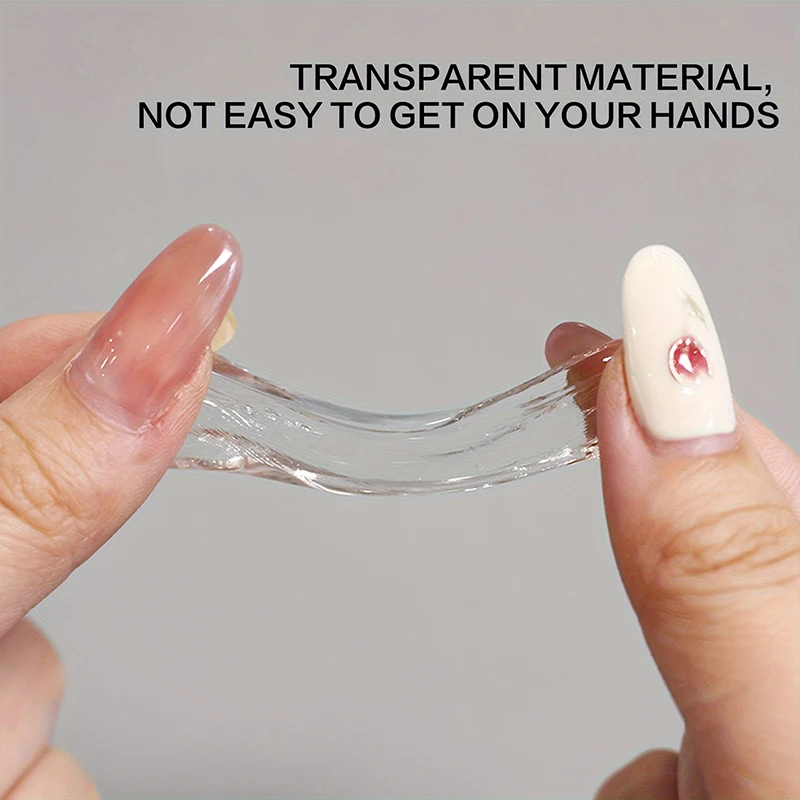 PUENTE 100g Gel de uñas de extensión de manos antiadherente transparente con pluma de escultura pegamento de diamantes de imitación de modelado 3D Kit de Gel de decoración de uñas UV