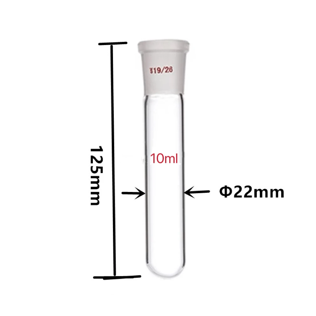 10-100mL Glass Label Reaction Tube