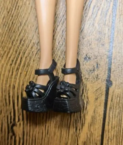 High Heels Puppe flache Füße Schuhe weiße Stiefel Geschenke Zubehör für Ihre 1/6 Barb Puppen TpQ88 – Detail 25