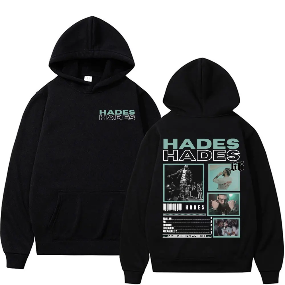 Rapper Hades 66 Make Money Not Friends Album Graphic Hoodies Men Women Fashion Hip Hop Pop Music Oversized Hoodie Y2k Sweatshirt