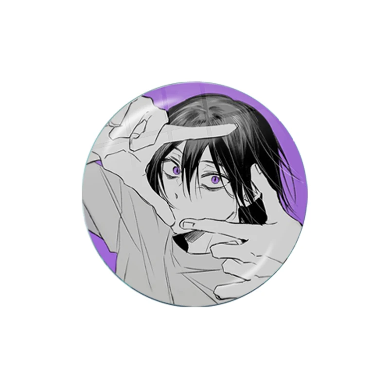 Anime Bungo Stray Dogs 10Pcs 12mm/14mm/16mm/18mm/20mm/25mm/30mm Round Photo Glass Cabochon Demo Flat Back Making Finding