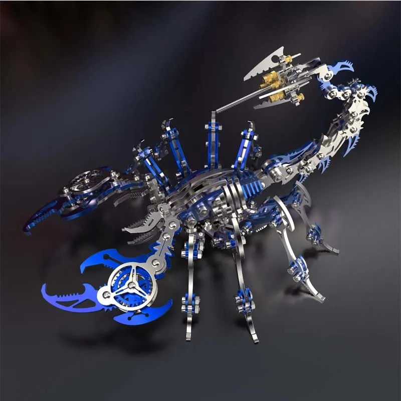 Colorful 3D Metal Scorpion King Mechanical Toy Decoration Assembly Decoration Mechanical Puzzle Diy Adult Children Birthday Gift