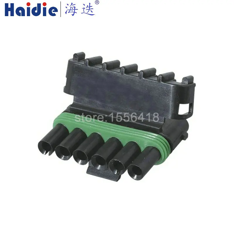 1-20 sets 6 Pin Way Male Female Weather Pack Adapter Automotive Car Wire Connector Injector Plug 12010975 12015799