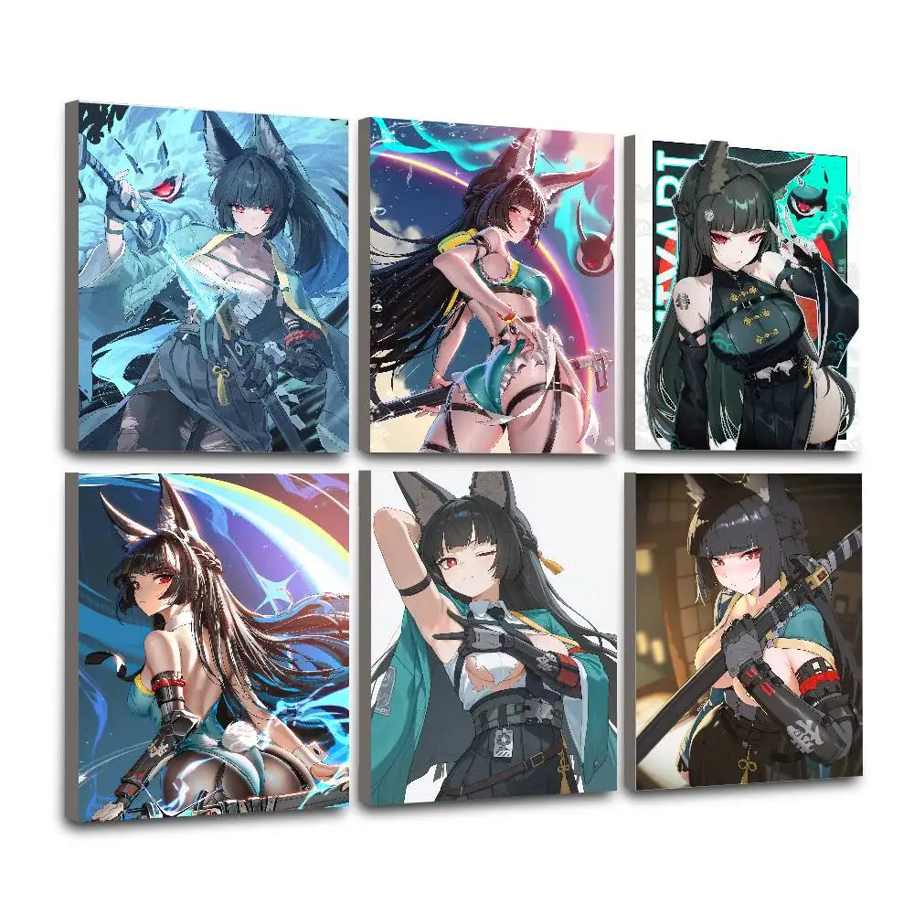 Zenless Zone Zero Hoshimi Miyabi Poster Wall Art for Study Living Room Decor Unique Home Decoration Pictur Gift