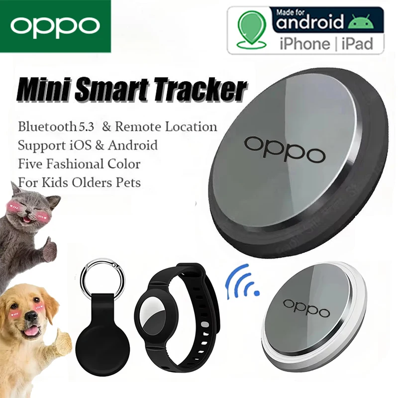 OPPO Smart Airtag Bluetooth 5.3 GPS трекер работает с системой Android iOS трекер Air Tag мини локатор детская сумка ключ настенный искатель