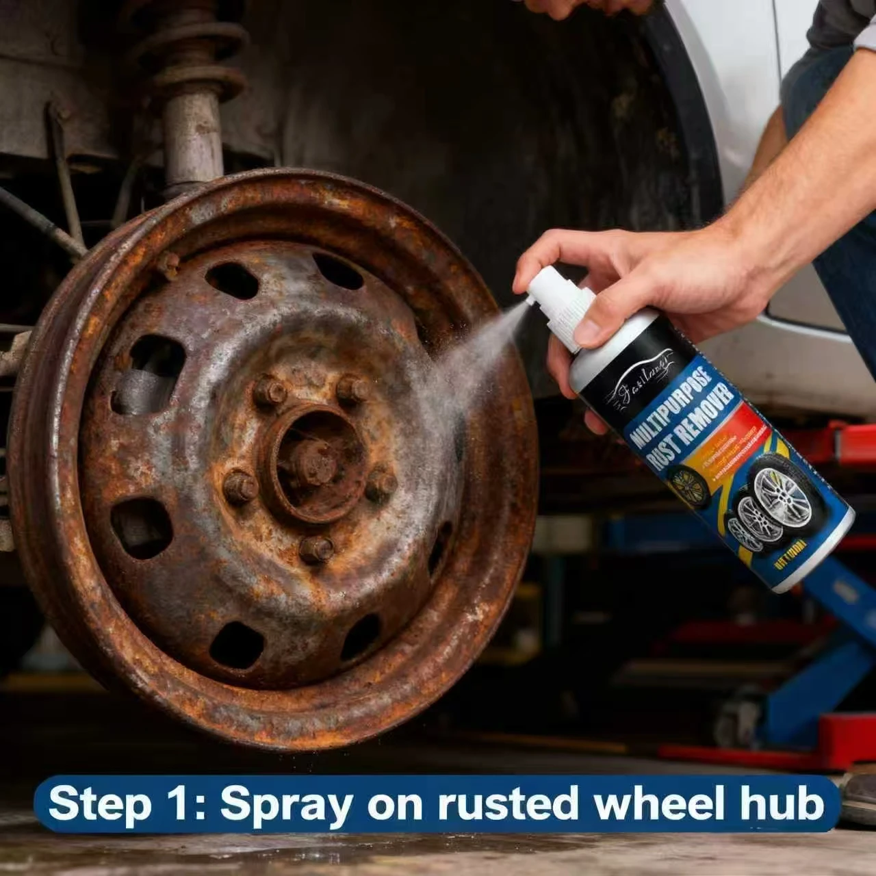 Facilavi Multipurpose Rust Remover 100ml - Dissolves Corrosion Fast, Decontaminates & Rust Prevention for Car Wheels Metal Surfa