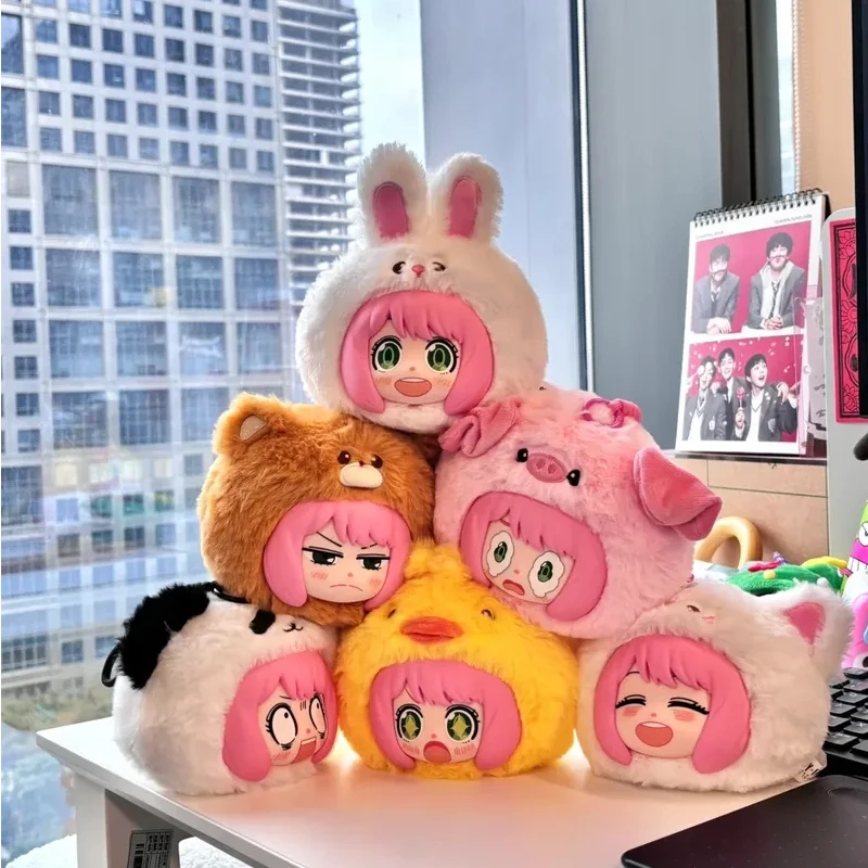 

New Spy Family Animal Party Vinyl Face Plush Blind Box Doll Toys Desktop Ornament Schoolbag Pendant Mystery Boxes Surprise Gift
