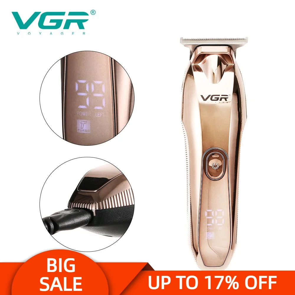 VGR 293 Hair Clipper Professional Personal Care Rechargeable Portable USB Trimmer Barber For Cutting Machine Hairdresser V293