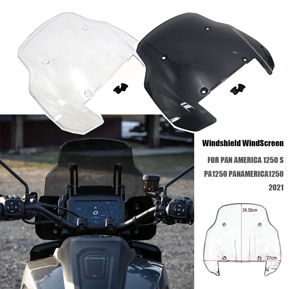 

NEW Motorcycle Windscreen Windshield Deflector Protector Wind Screen FOR PAN AMERICA 1250 S PA1250 S PANAMERICA1250 2021