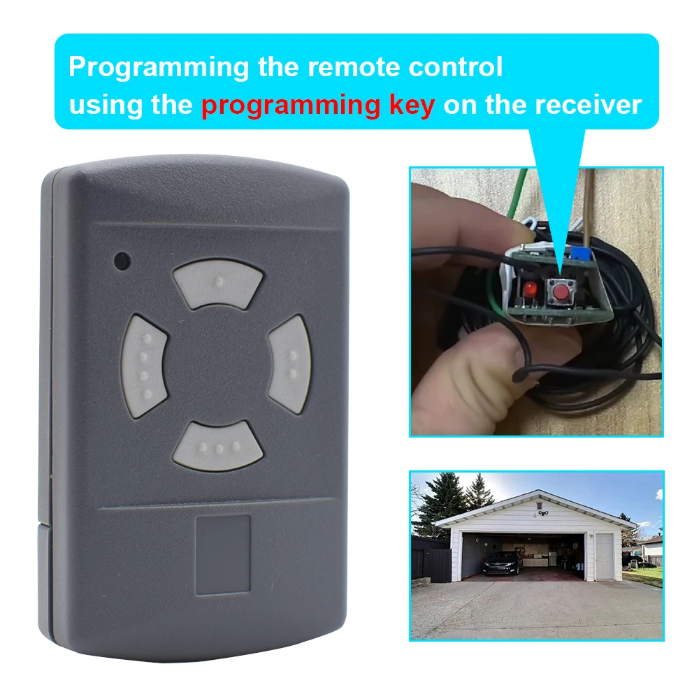 Imagem -05 - Hormann 40mhz Hsm4 Hs4 Hsm2 Hse2 Hs2 40.685mhz Porta de Garagem Controle Remoto Portão Keyfob 40 685 Mhz 10 Pcs