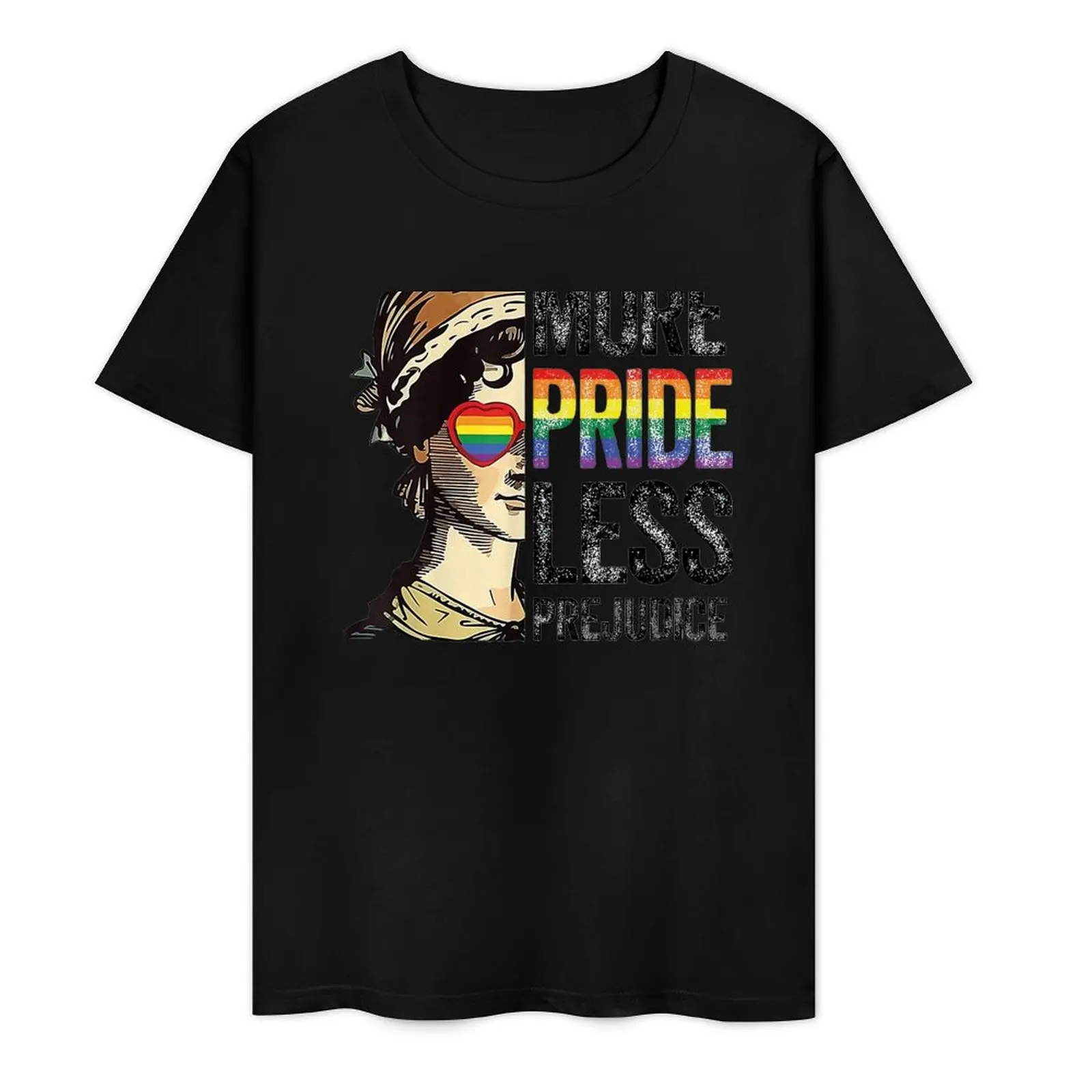 

More Pride Less Prejudice T-Shirt animal prinfor boys sports fans plus size tops Short sleeve tee men