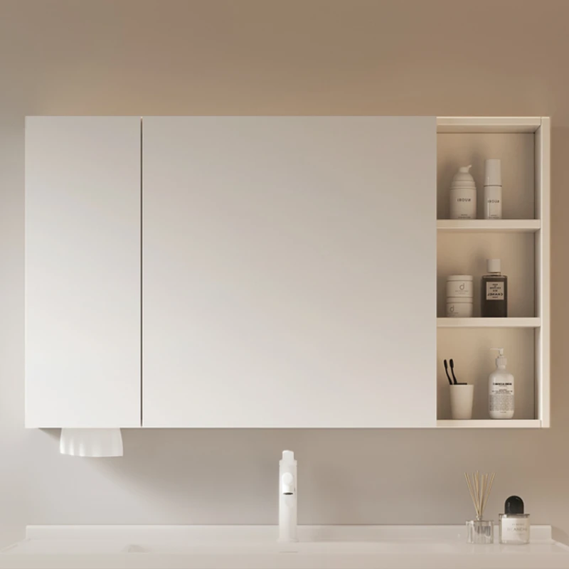 

Jewelry Storage Box Jeweler Organizer Woman Door Mirror With Colored Lights Bathroom Cabinet Make Up Closet Led Light Design