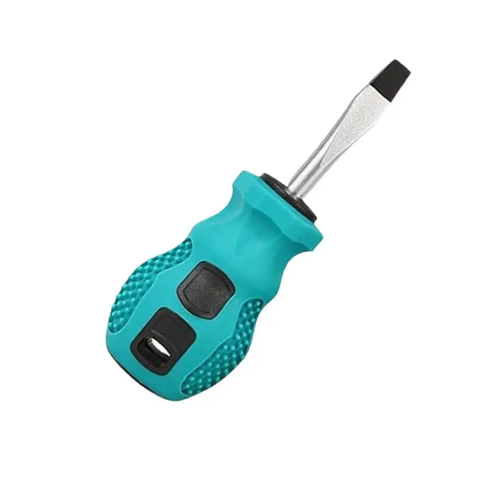 Screwdriver Set With Rubber Anti Slip Handle Short Handle Multi-function Phillips /Slotted-screwdriver Manual Tools