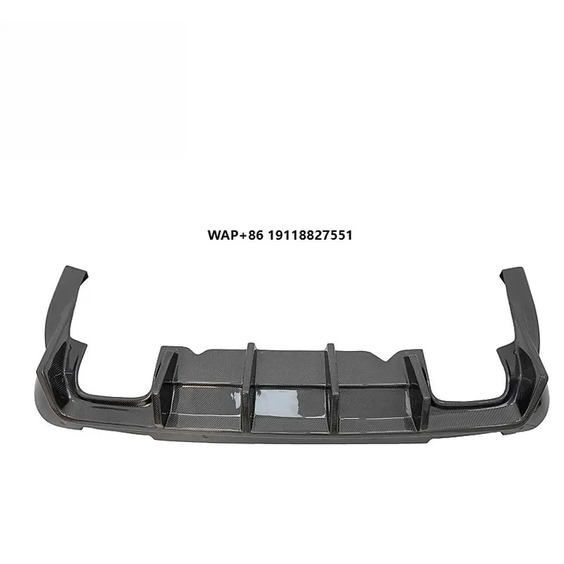 

Big Fin Style Carbon Fiber Rear Bumper Diffuser Lip for Dodge Challenger Hellcat 2015 to 2019