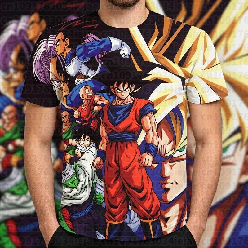 2026 Anime Dragon Ball Z All Characters 3D Quick Dry T-Shirt For Men Women Summer Sports Anime Tee Streetwear