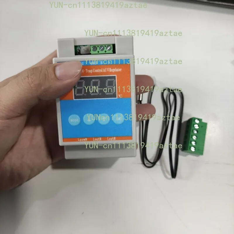 PWM Fan Speed Controller with Thermostat for PC Case and Server Cabinet, AC 110V 220V Motor LED Dimmer Speed Governor