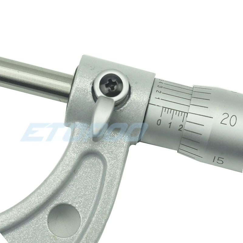 ETOPOO25-50-75-100MM Bearing Steel Outside Micrometer 4pcs 0-1/1-2/2-3/3-4 inch Accuracy 0.0001\