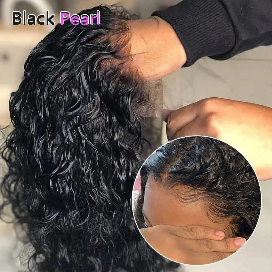 البرازيلي 10A الصف بيرو الشعر بوب شعر مستعار قصير غريب مجعد موجة عميقة T-جزء غلويليس ارتداء والذهاب شعر مستعار للنساء السود #4