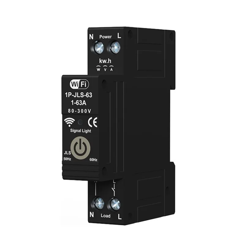 

Smart circuit breaker WiFI graffiti wireless metering meter photovoltaic two-way metering mobile phone remote monitoring