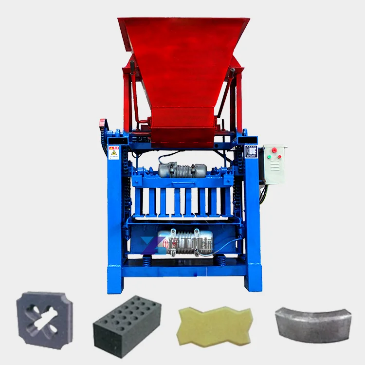 Manufacturers Supply Non-burning Cement Brick Making Machine Semi-automatic Brick Machine Hollow Concrete Block Brick Machine