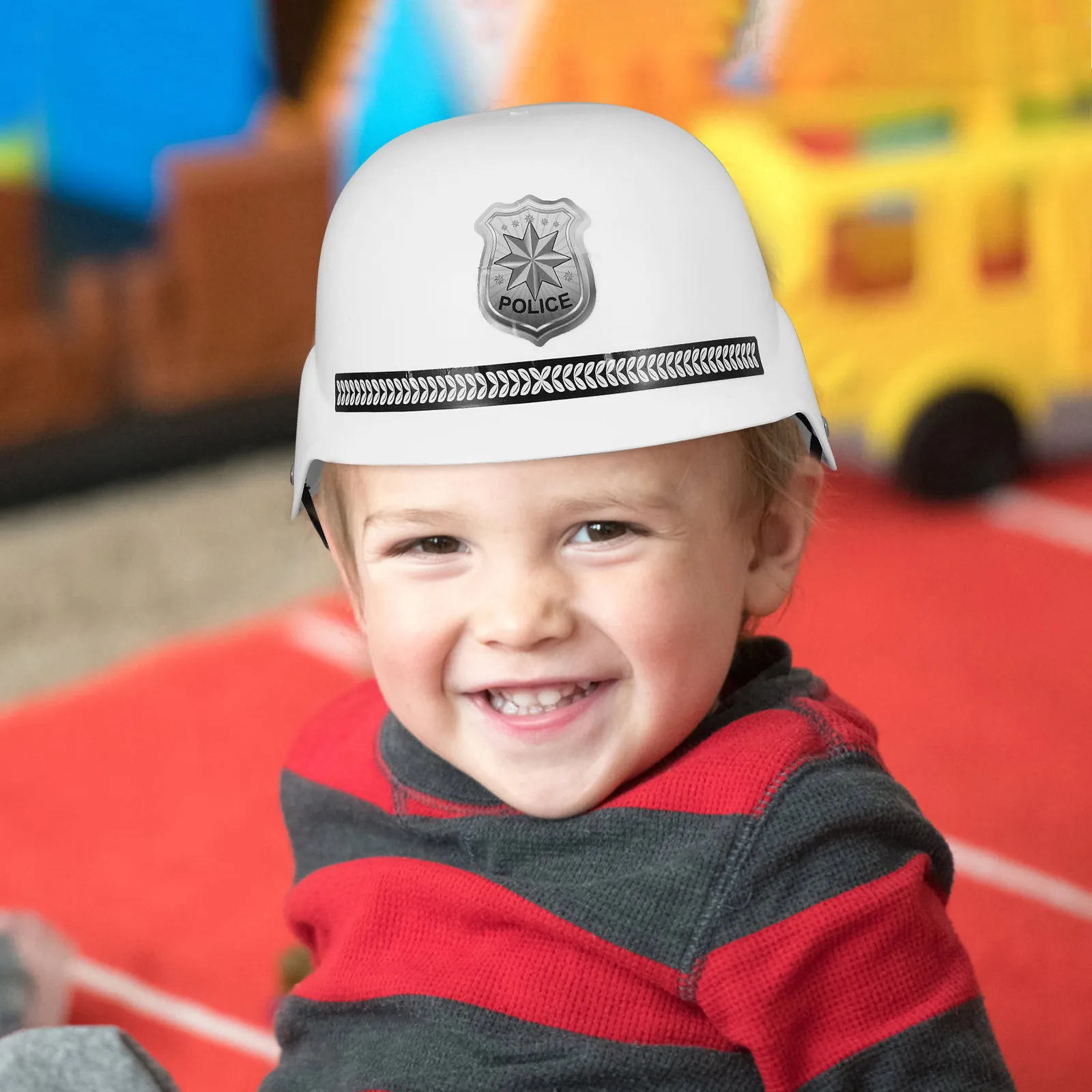 Dziecięcy strój policjanta, akcesorium do odgrywania ról na Halloween, karnawał, przedstawienie teatralne, dekoracyjna czapka do cosplayu