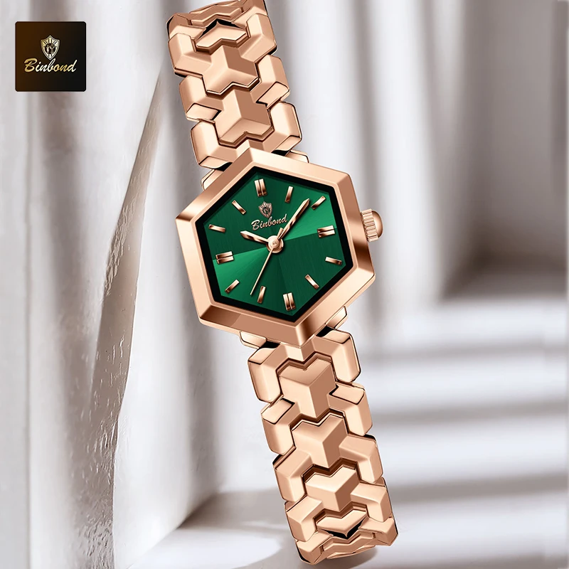 

BINBOND Fashion Hot-Selling Ladies Watch Leisure Sports Waterproof Watch Elegant Women's Quartz Wristwatch Exquisite dress Watch