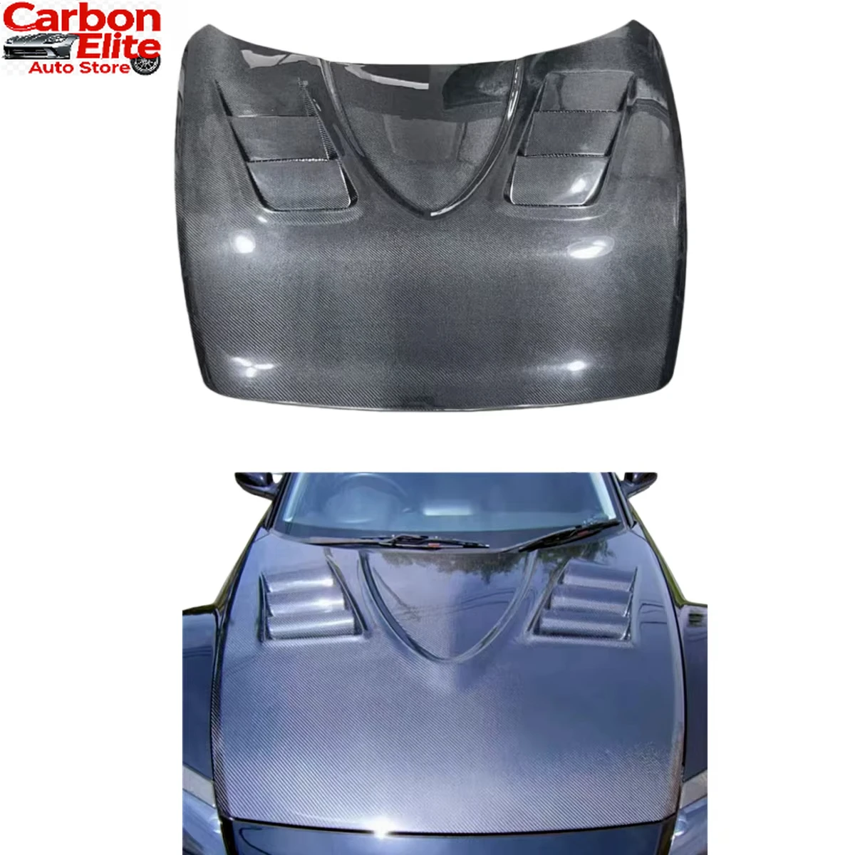 

EasyInstall V-Style FORMazda RX8 Carbon Fiber Hood