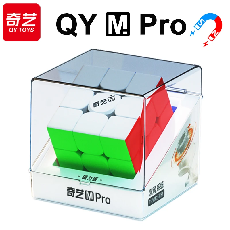 QiYi Speedcube M Pro مكعب سحري مغناطيسي 3x3x3 محترف 3x3 QY سرعة 3M لغز 3 × 3 أطفال لعبة هدية لعبة Cubo Magico مكعبات