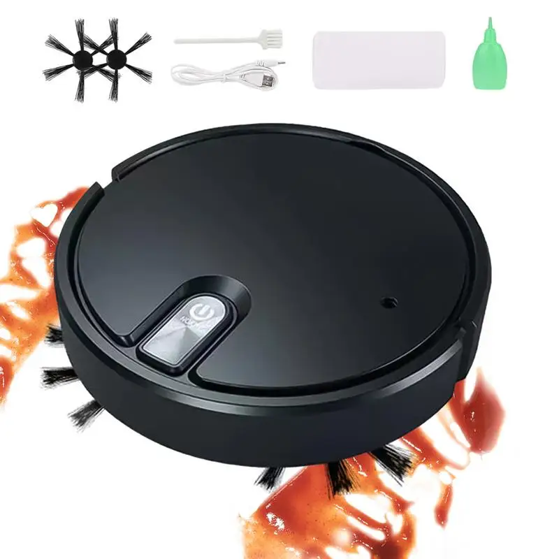 Robot Sweeper Vacuum Smart Vacuum Cleaner Sweeper 5 In 1 Reusable Smart Vacuum Cleaner Sweeper For Hardwood Marble Wooden Floors