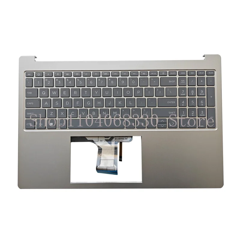 New For HP 15-FC Palmrest Upper Cover Keyboard With Backlit N32715-001