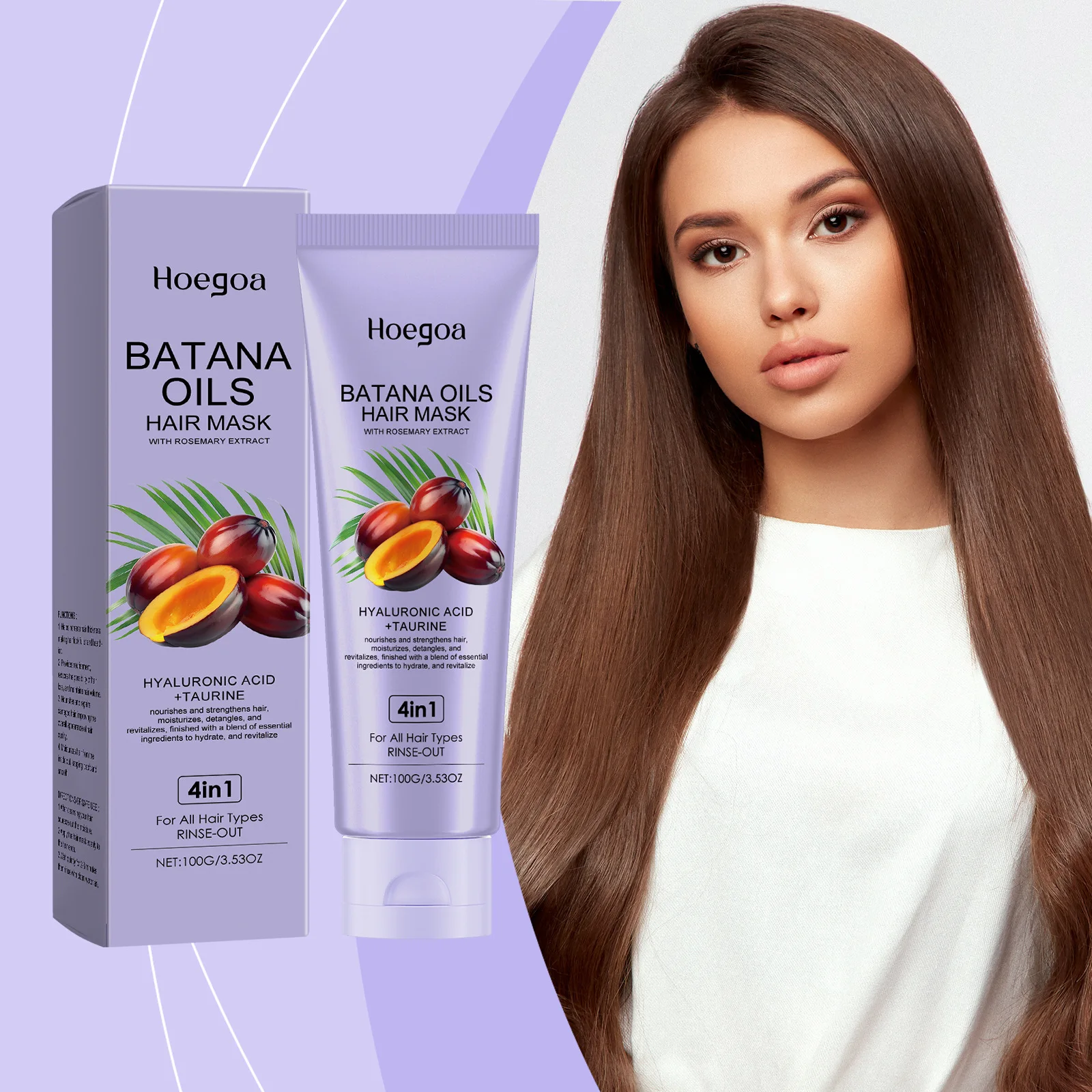 قناع الشعر المغذي للعناية بالشعر من HOEGOA، قناع تغذية للشعر الجاف والناعم #2