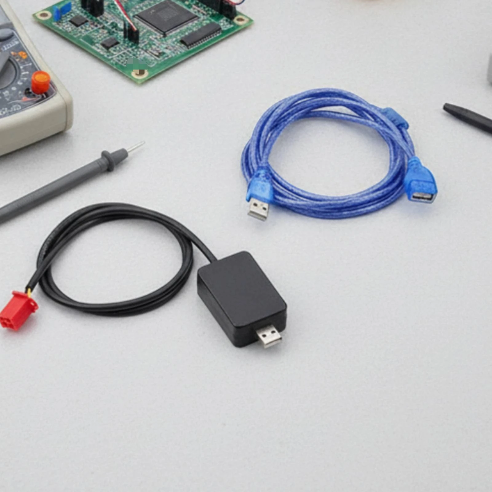 2 Pieces USB Debugging Cable Coiled Control Cable Compact for Technicians, Bench Testing, Workshop view 5