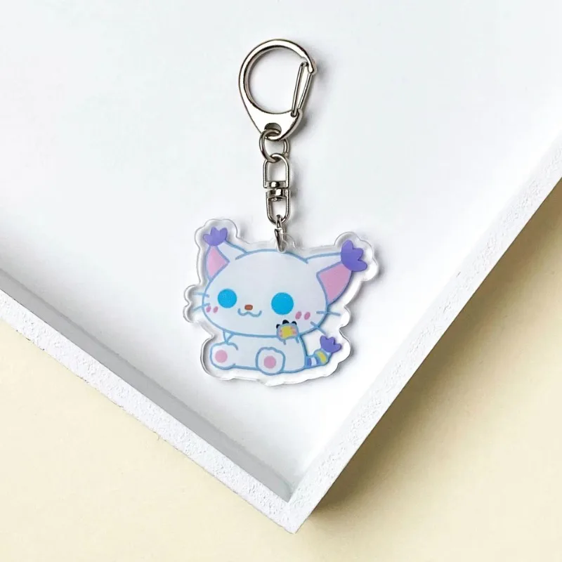 Llavero acrílico Digimon Adventure para hombre y mujer, muñeco de modelo de personaje Kawaii, colgante de mochila periférico de Anime Agumon Gabumon