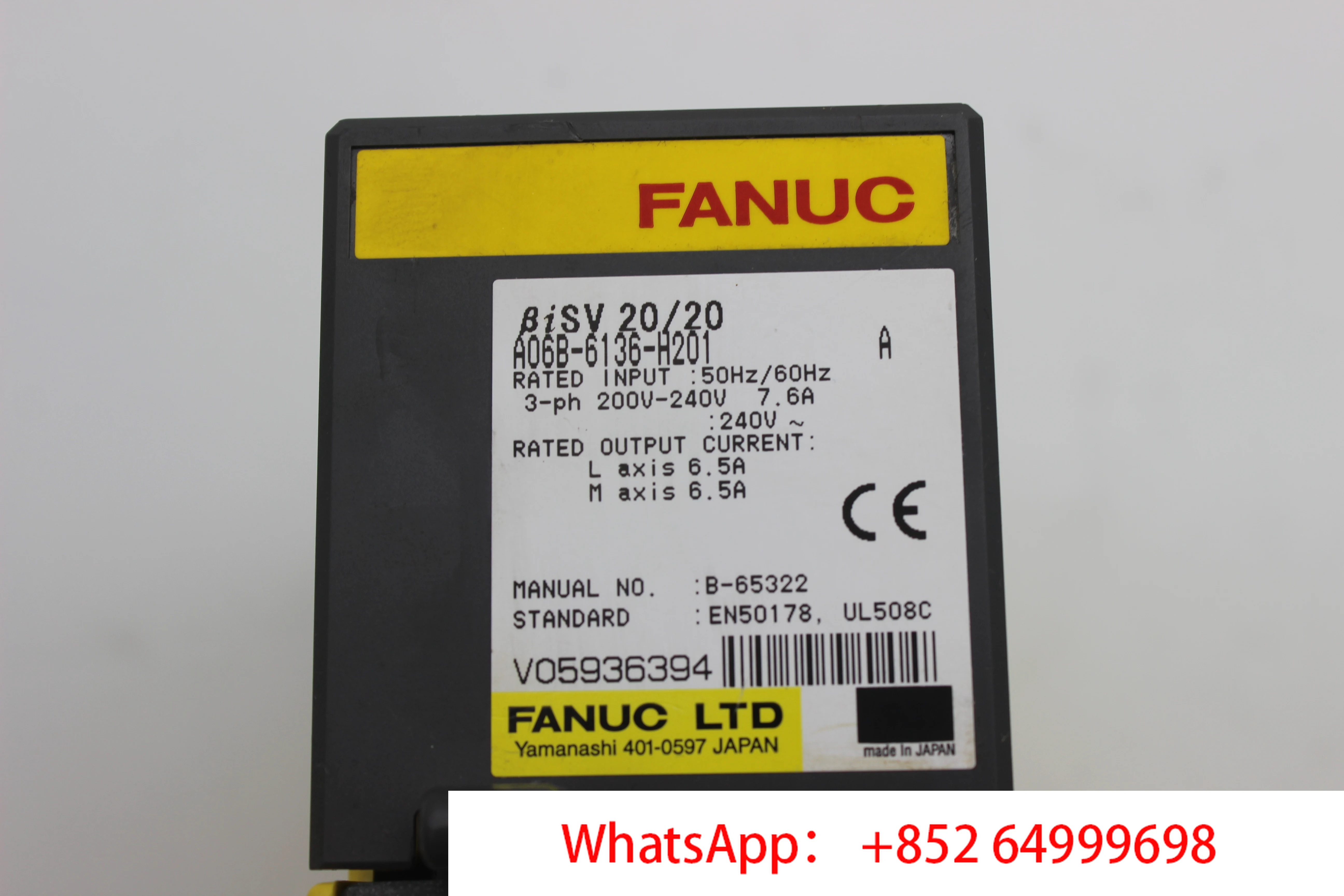 Fanuc Ac Servo Drive A06B-6136-H201 Amplifier Module For CNC Machinery