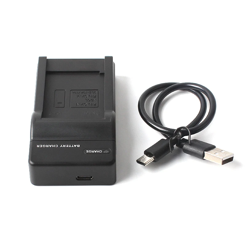 SLB-10A Portable Type-C Single-Slot Charger for Samsung WB800F PL50 WB150F EX2F HZ15W WB350F - Efficient Charging Solution