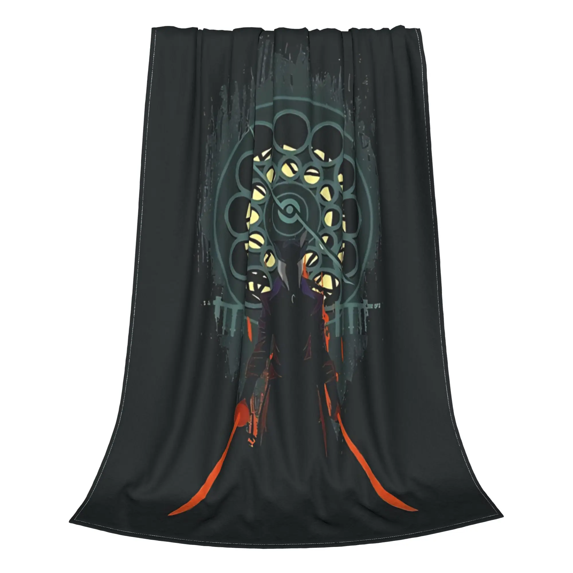 1PC Home Cutecore Old Town Gothic Horror  Bloodborne Blanket Super Cosy Plush Home Living Room Sofa Halloween