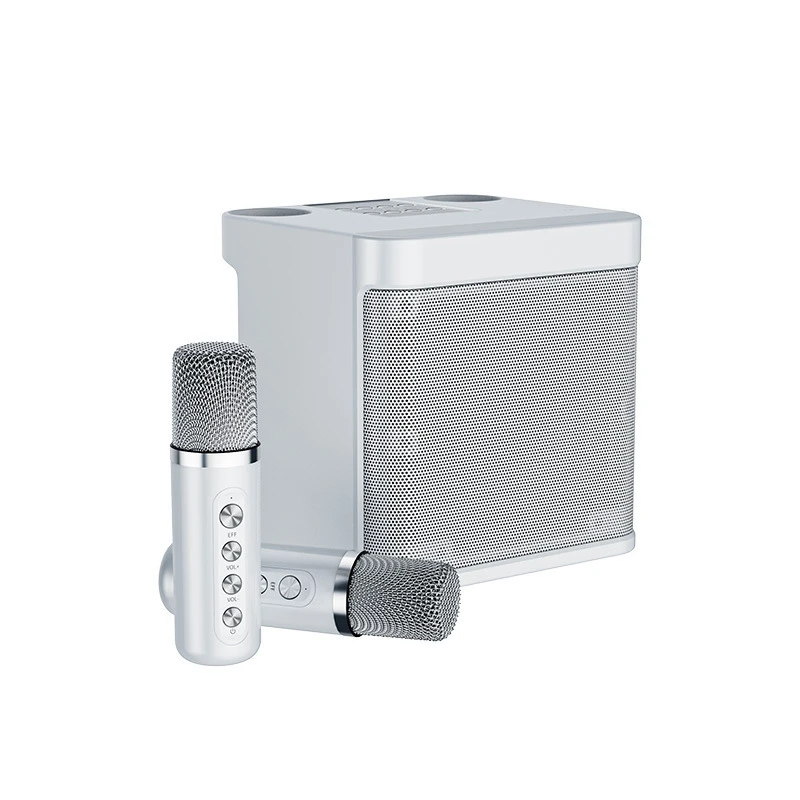 

AA79 New Karaoke Machine, Portable Bluetooth PA System With 2 Wireless Microphones, Family Gathering, Meeting, Picnic