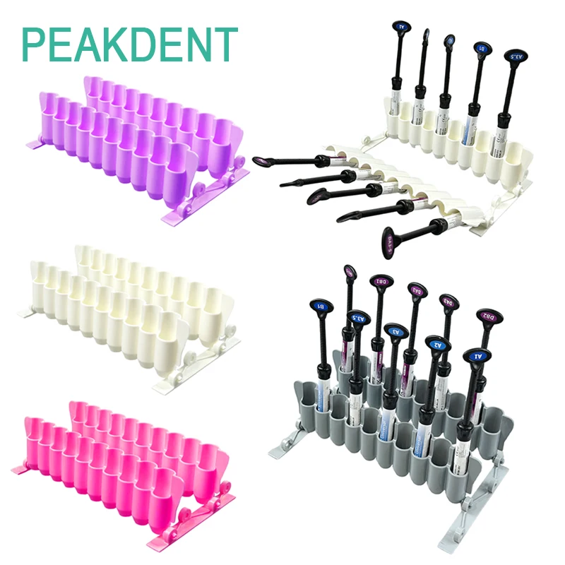 

Dental Resin Syringe Bracket Plastic Composite Resin Adhesive Coating Device Bracket Fitting Box Dental Supplies Storage Bracket