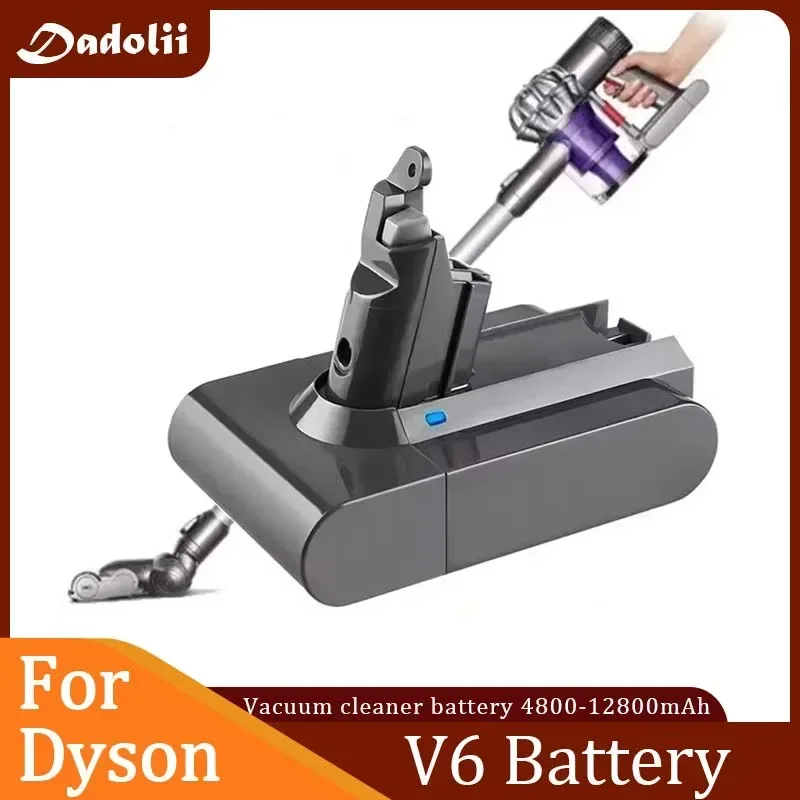 New V6 21.6V 12800mAh Li-ion Battery for Dyson V6 Battery DC58 DC59 DC61 DC62 Vacuum Cleaner SV09 SV07 SV03 SV04 SV06 SV05