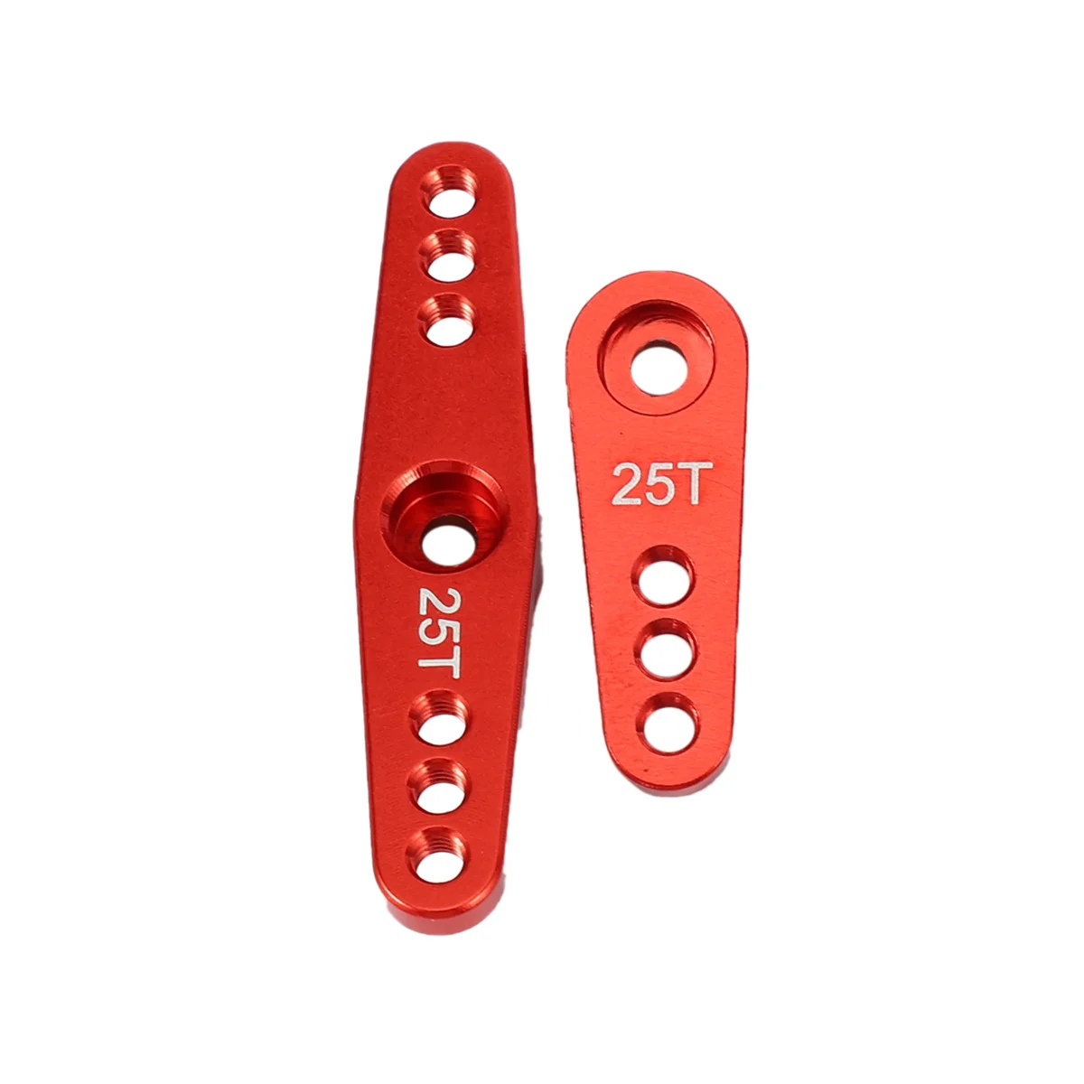 Buzina de braço servo RC de alumínio N18R 10x 25T para ferramentas Futaba Savox Xcore HD Power RC, vermelha