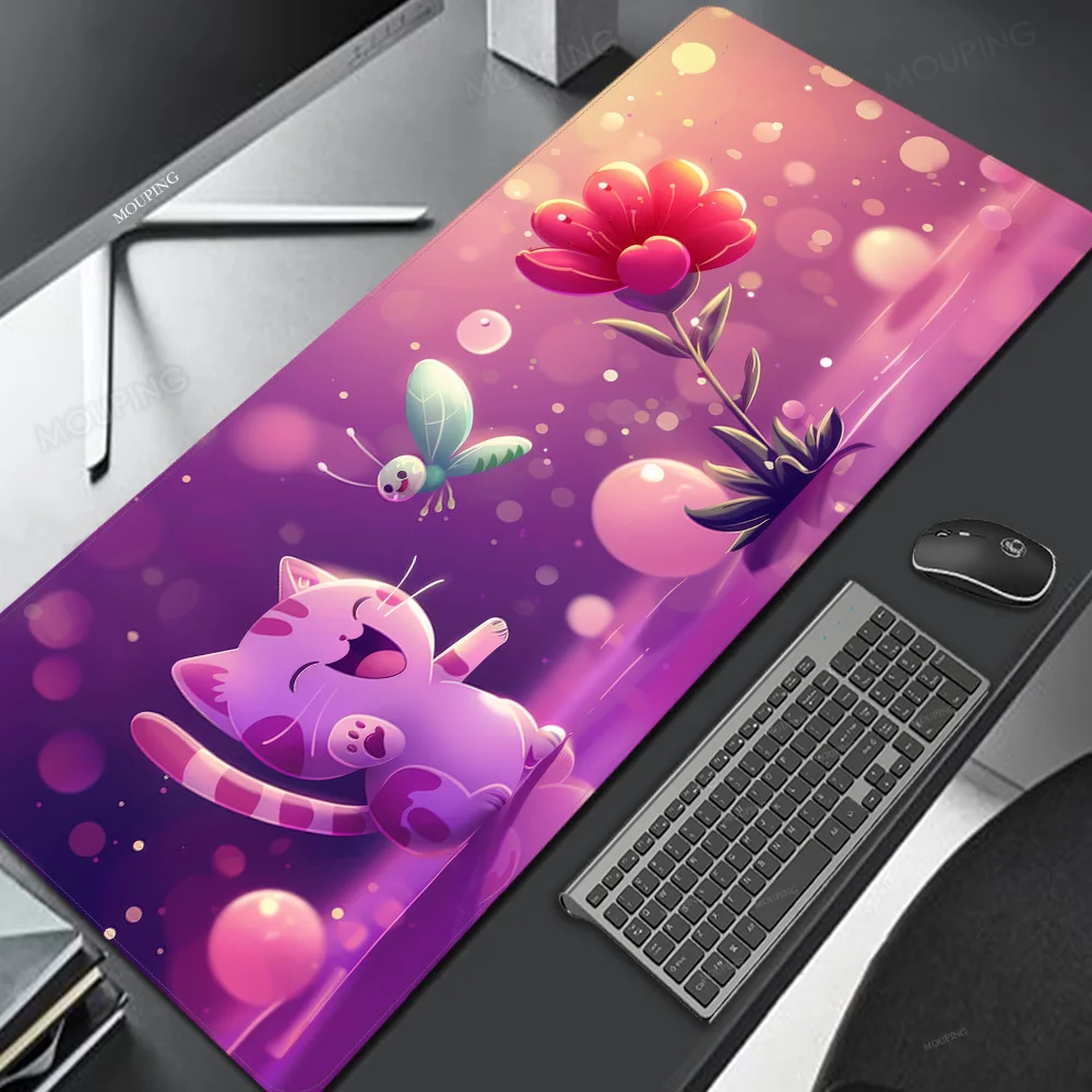 Mouse Pad Pink Laptop Office Accessories Art Table Laptop Gaming Pad on The Table Anime Mouse Mats Mouse Carpet Rug Keyboard Pad